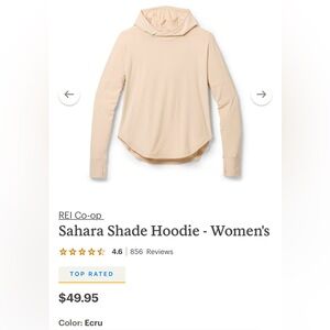 NWOT REI COOP Sahara Shade Hoodie - Women's L